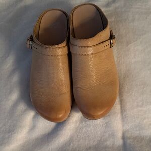 Dansko Cream Coloured Clogs
